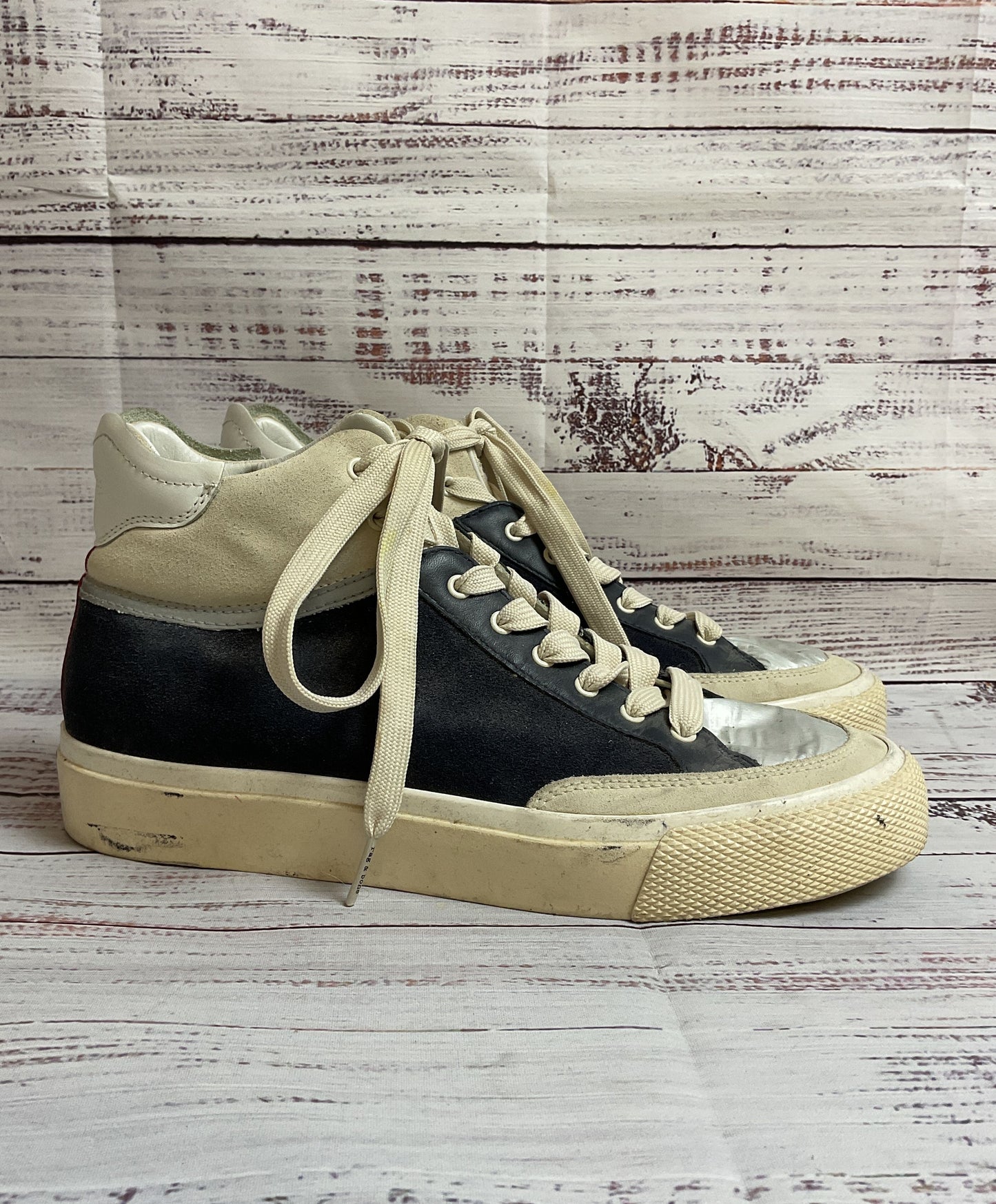 Rag and Bone Platform Navy Blue Lace-Up Sneaker Casual Shoe Women 39.5