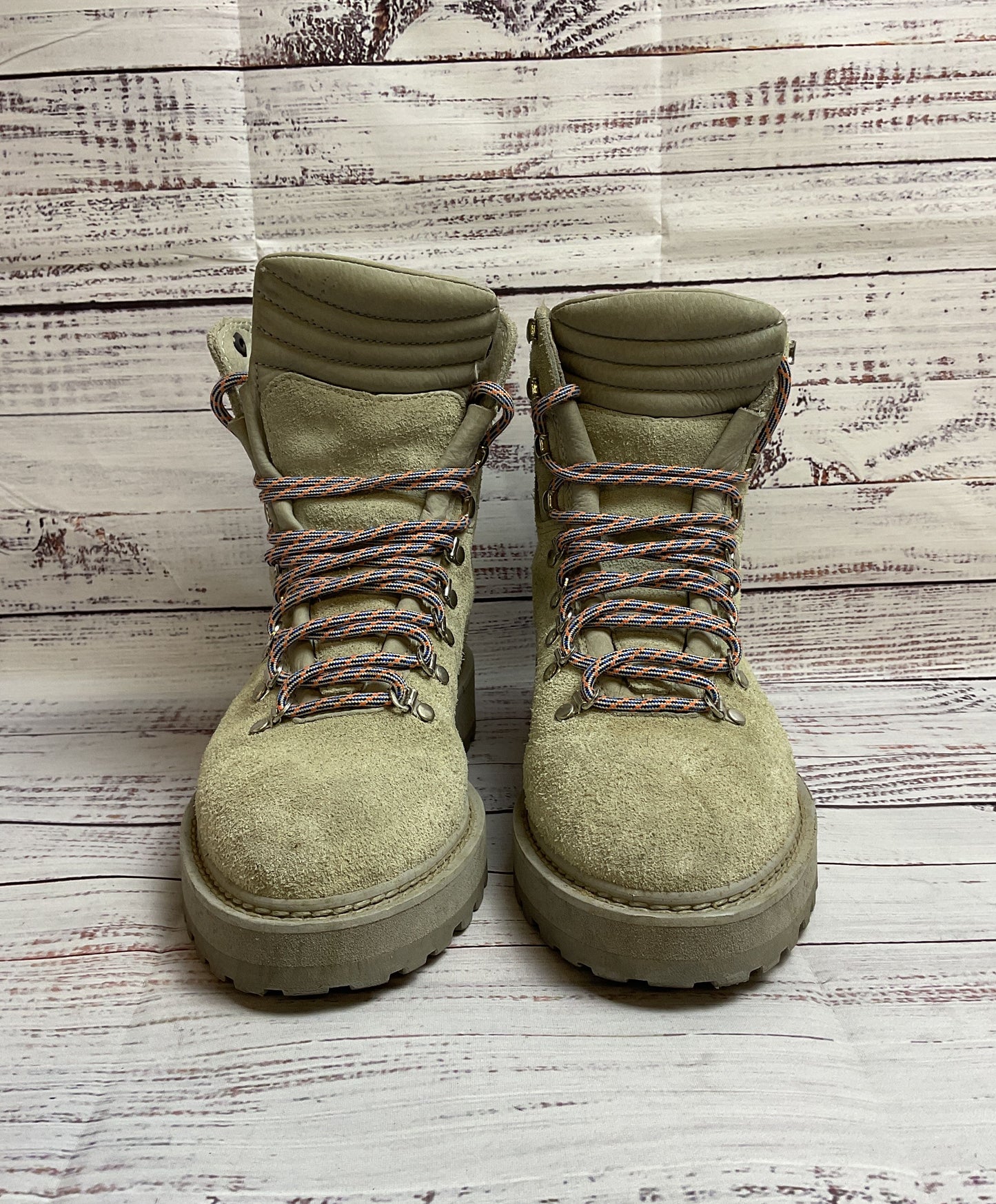 Diemmi Khaki Green Combat Suede Lace Up Boot Men 6.5