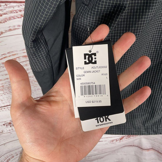 DC Shoe Co. Gemini 10K Black Parka Snow Jacket - Size L