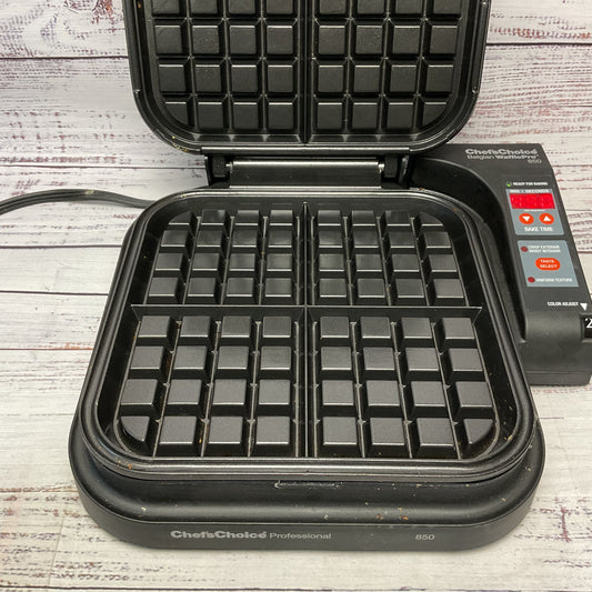 Chef’s Choice Belgian Waffle Pro 850 Square Texture Selector Waffle Maker Iron