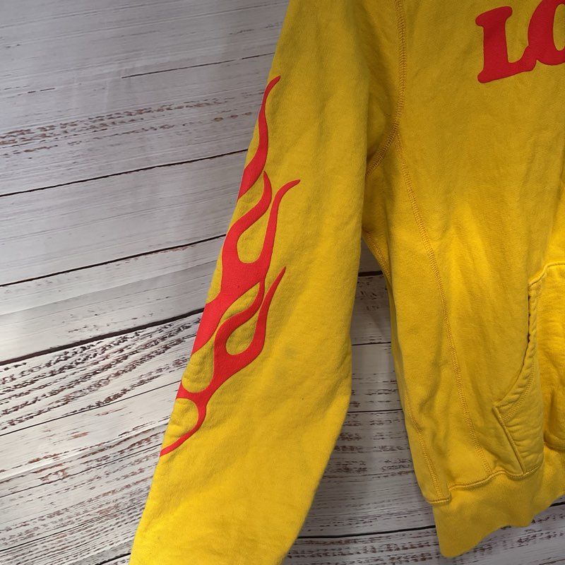 Bianca Chandon Flaming Lover Hoodie Yellow Size Small