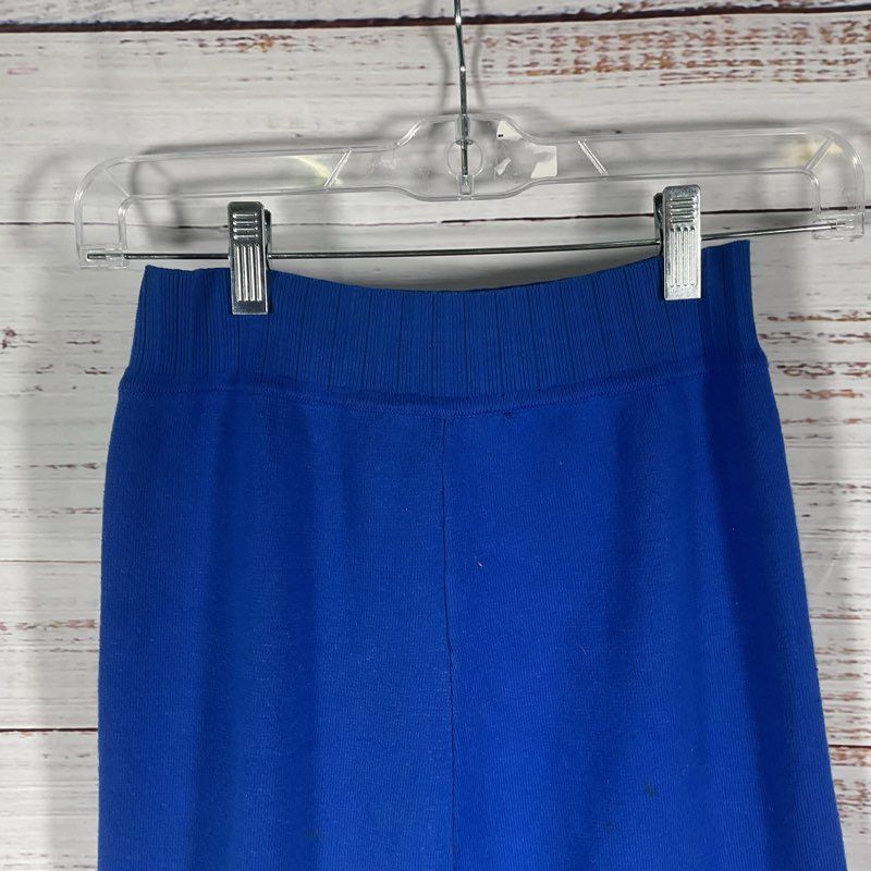 Simon Miller Blue Silk Mohair Blend Knit Split Leg Midi Skirt Read Description