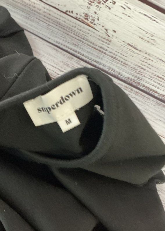 NWT Superdown Black Mini Dress with Open side and mesh sleeves Dress Size M