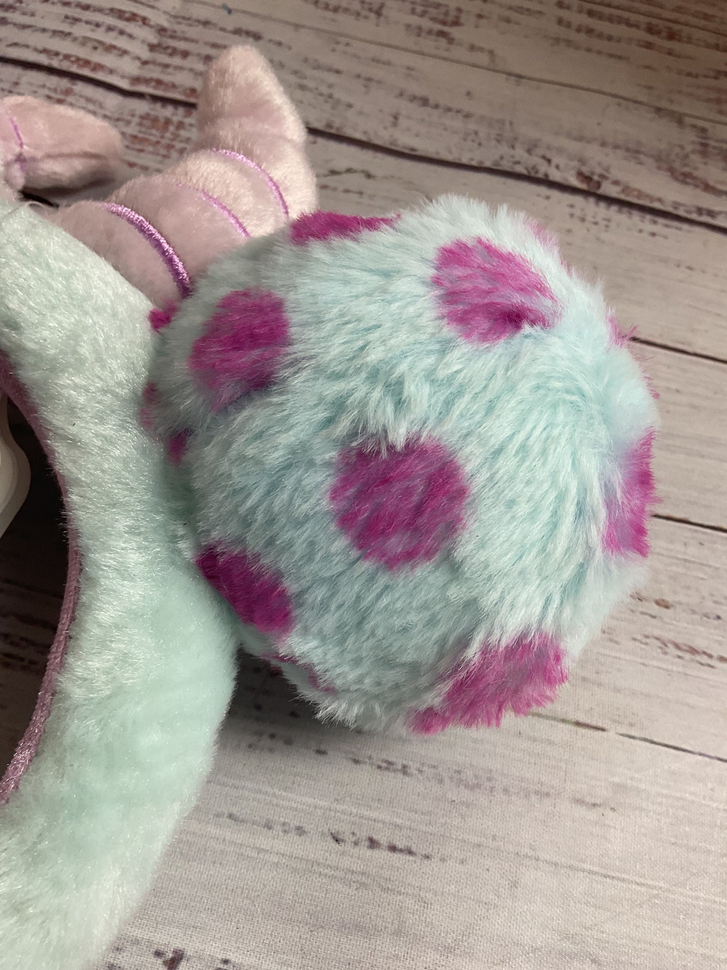 Disney Parks Monsters Inc. Sully Plush Ears Headband NWT