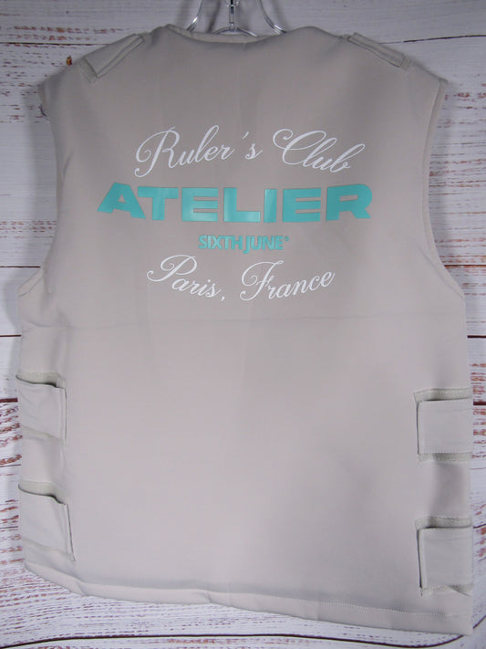 Sixth June Atelier Ruler's Club Men's Gray Tactical Vest Size S