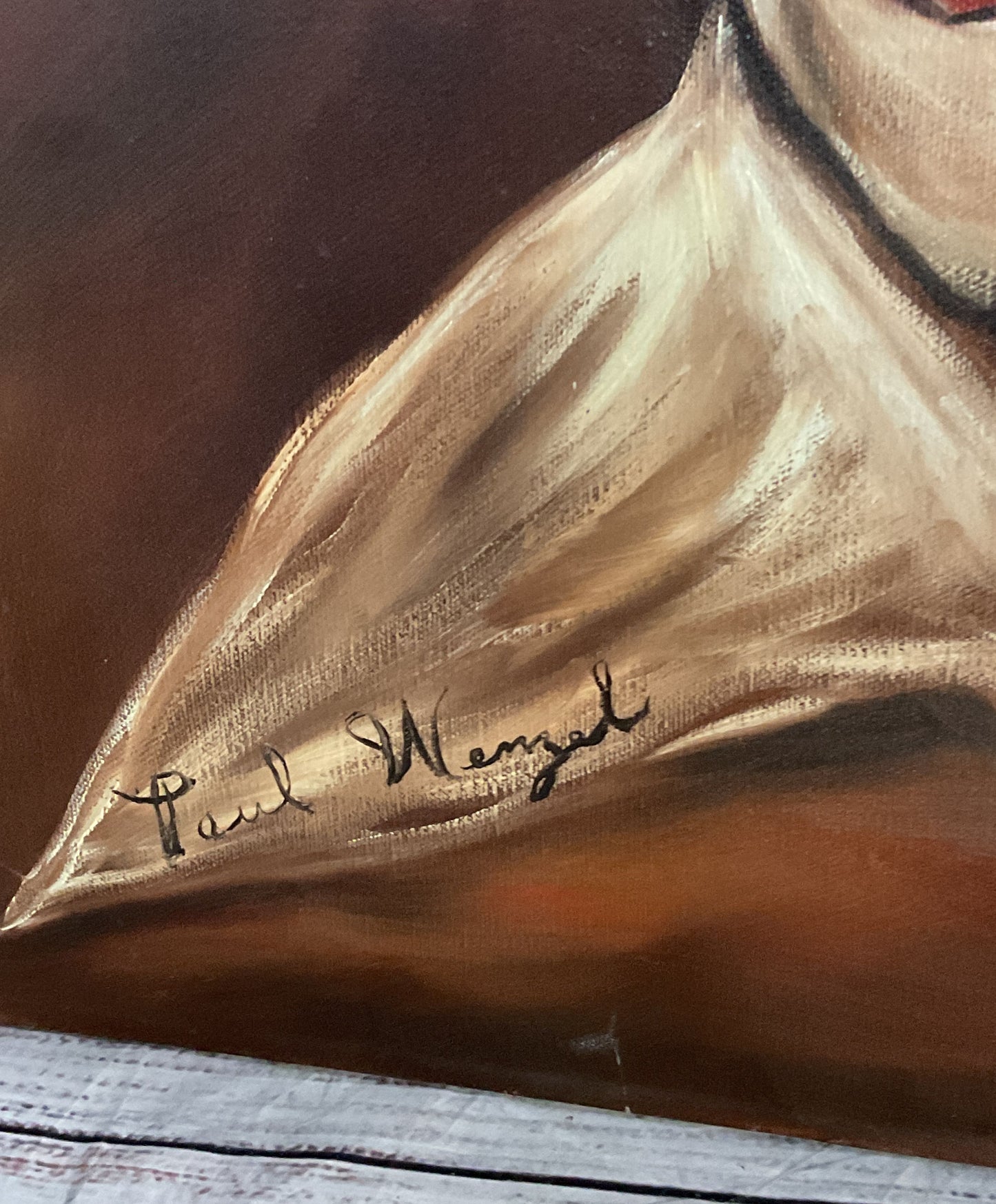 Painting of Paul Wenzel Signed by Bialas