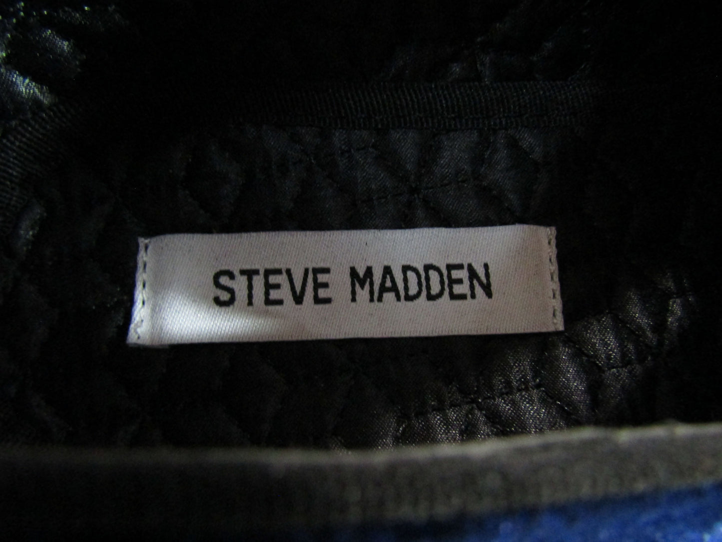 Steve Madden Laight Men's Navy Blue Velvet Loafers Size 8