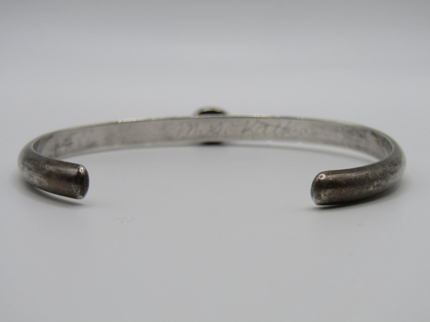 Mary Ann Katke Sterling Silver Rhodolite Garnet Cuff Bracelet