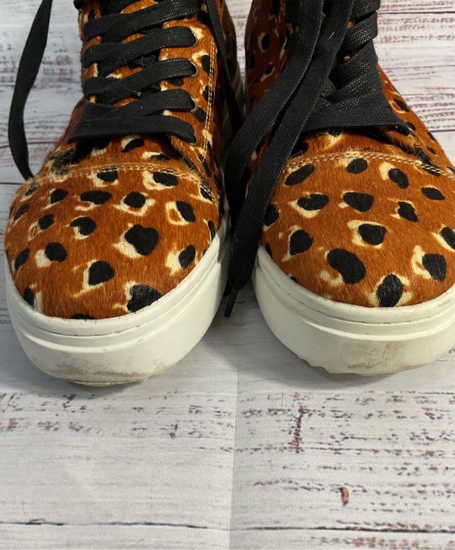 Women's Intentionally Blank Brown Cheetah High Top Sneakers Size 42 11.5-12 US
