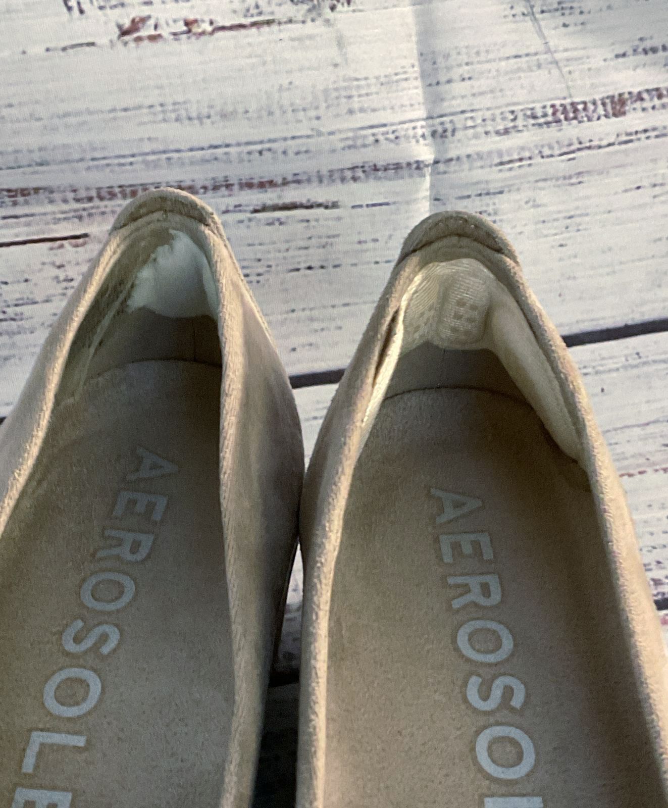 Aerosoles Cowley Wedge Slip On Shoes Taupe 6