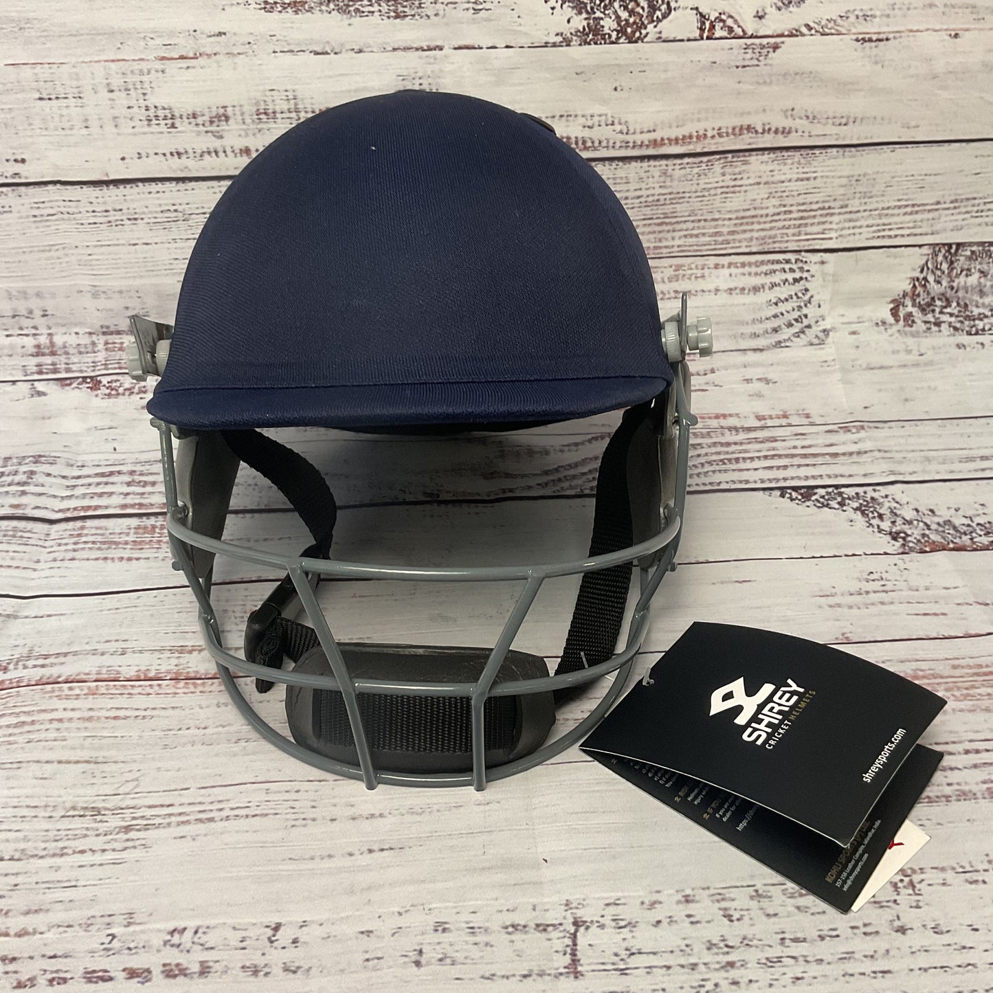 Shrey Blue Cricket Helmet Junior 50-54cm New Helmet Used Face Guard