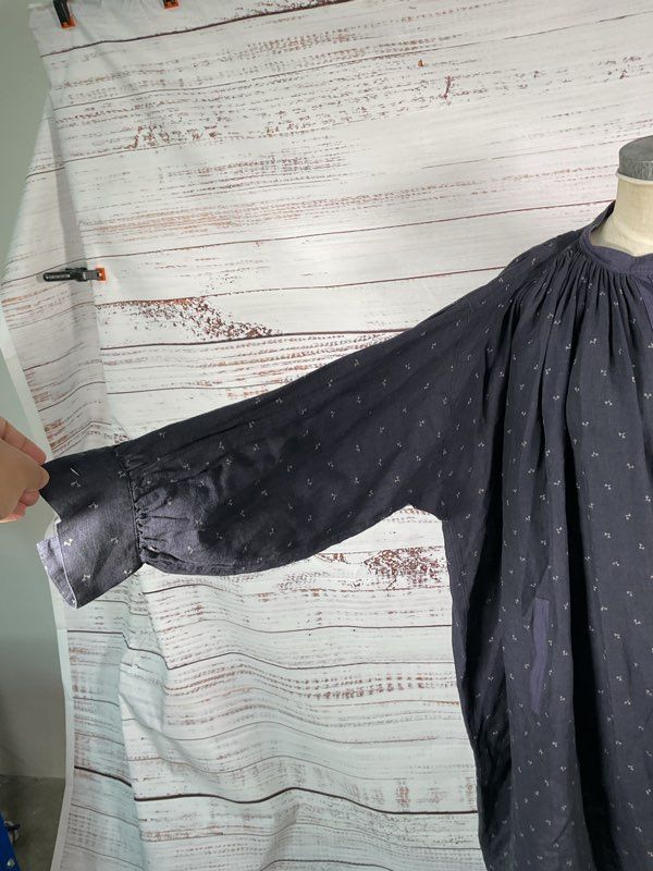 Arts & Science Women's Floral Print Navy Blue Oversized Blouse Size 1 Japan