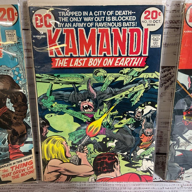 Set of 3 DC Comics Kamandi The Last Boy On Earth Comic Books