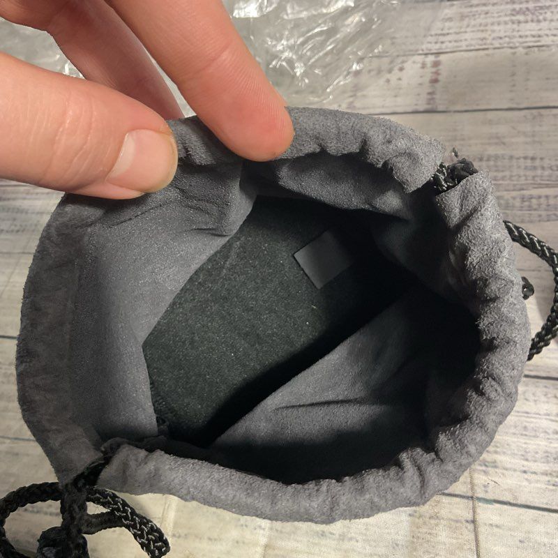 Lot of 2 Canon Gray 1216 Drawstring Lens Pouches