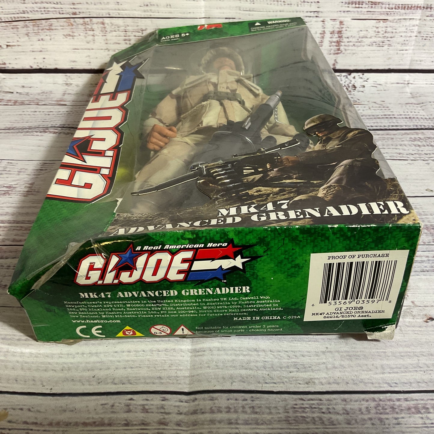 NWD 2004 HASBRO G.I. JOE MK47 Advanced Grenadier Action Figure (DAMAGED BOX)