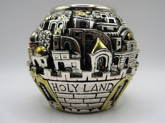 Holy Land Electroform Sterling Silver Jerusalem Cityscape
