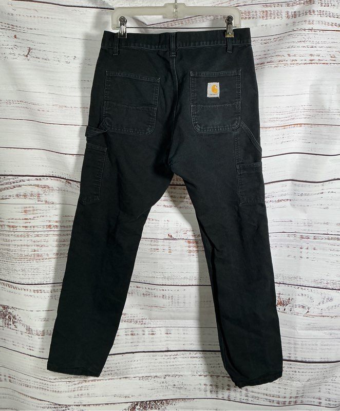 Men's Carharrt Black Carpenter Pants Size 32 x 32