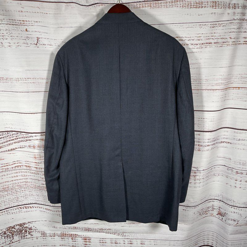 Cartier VTG. Blue Plaid 100% Wool Blazer Suit Jacket - Size 19" x 34"