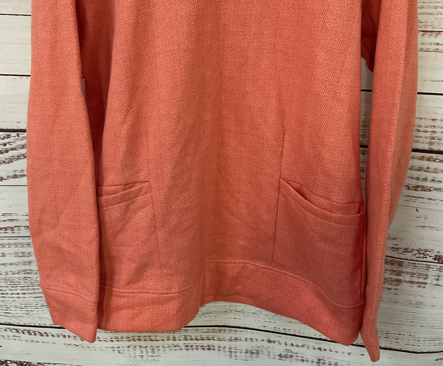 Columbia Upper Banks Funnel Women's Salmon Pullover Sweater Size L