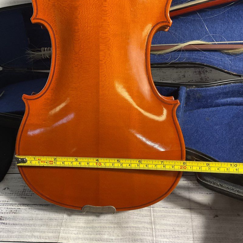 VTG 1981 Karl Hofner Bubenreuth Violin Fiddle in Hard Case w/ 2 Damaged Bows