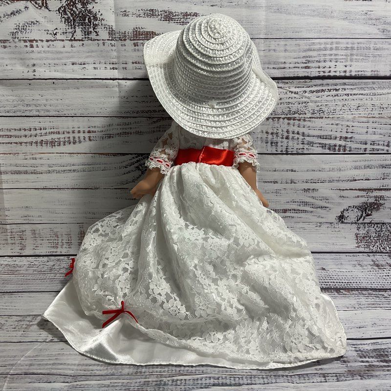 Disney X Precious Moments Mary Poppins In White Dress Collectible Doll