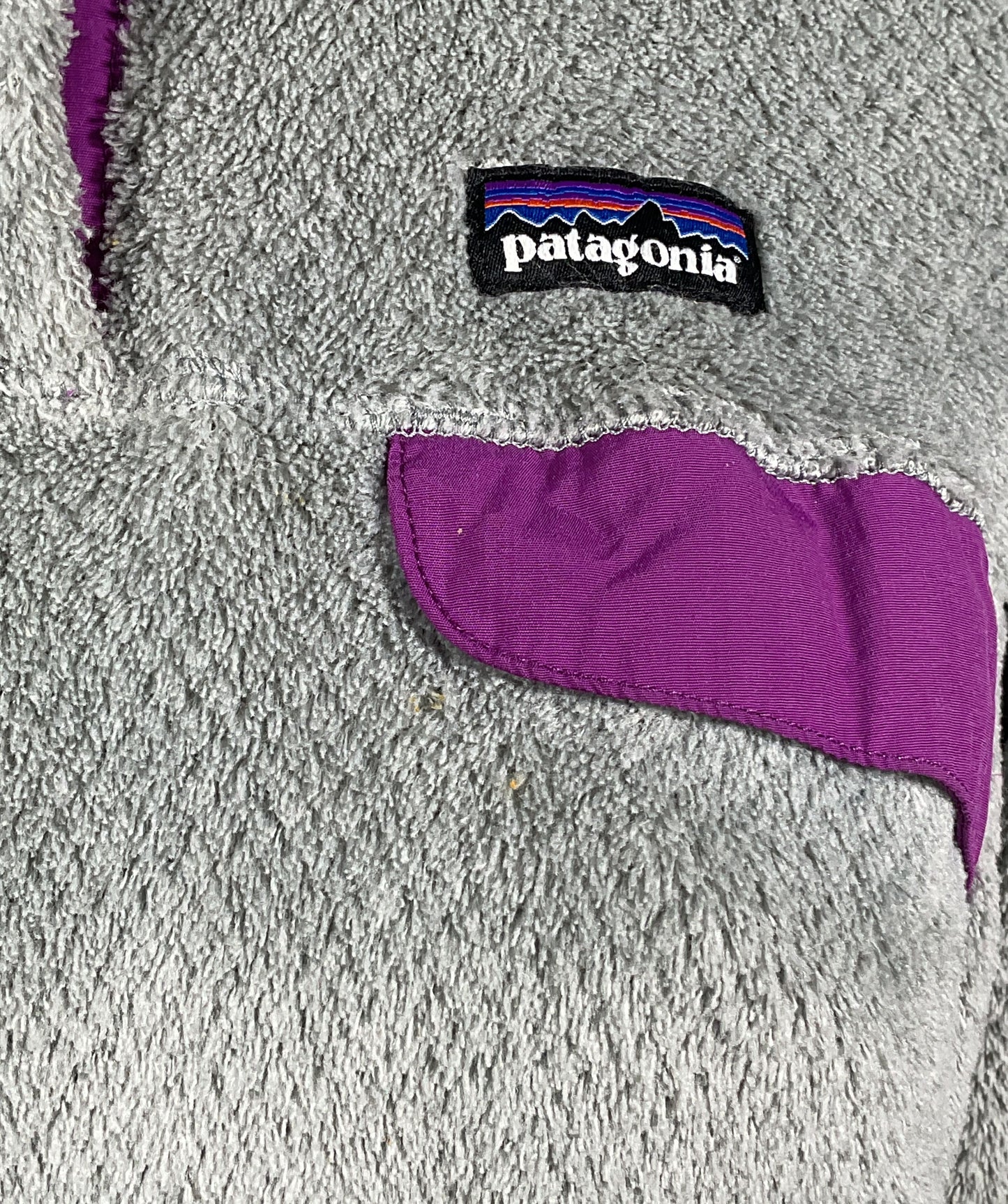 Patagonia Re-Tool Snap-T Pullover Jacket Gray Purple M