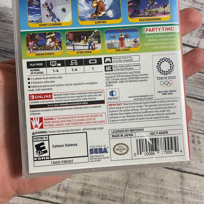 Mario & Sonic at the Olympic Games Tokyo 2020 Nintendo Switch Game SEALED (3/5)
