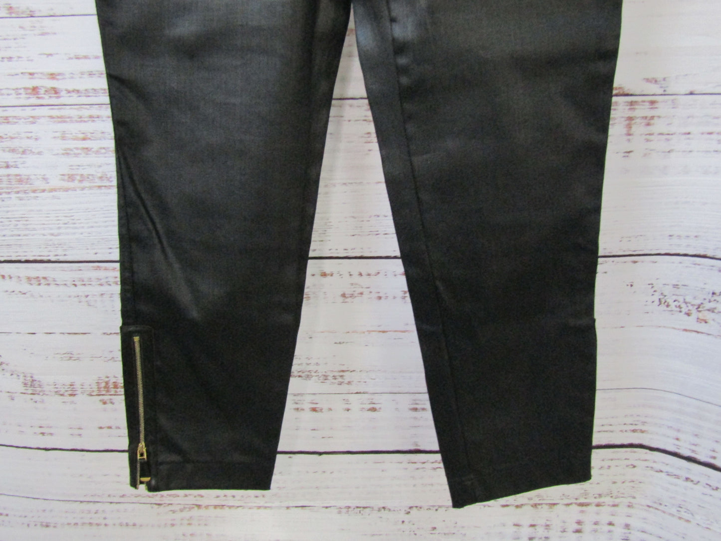 Escada Women's Black Coated Cotton Blend Jeans Size 40