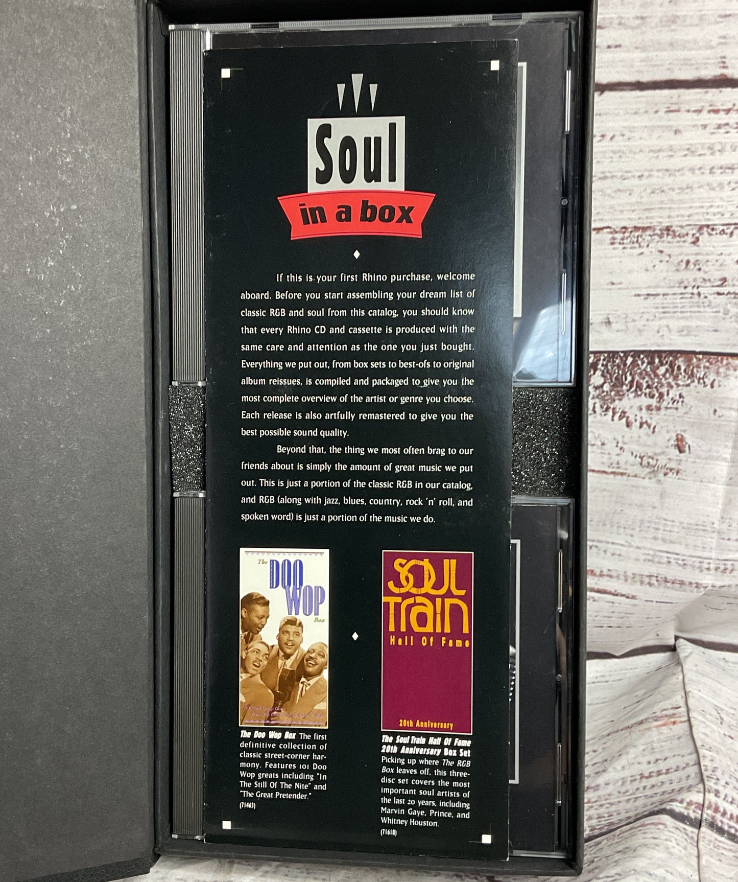 The R&B Box 30 Years of Rhythm & Blues 6 CD Box Set 1993 Rhino Records