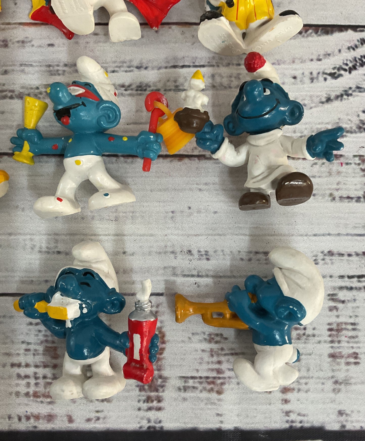 Vintage Schleich Peyo Smurfs Lot of 13