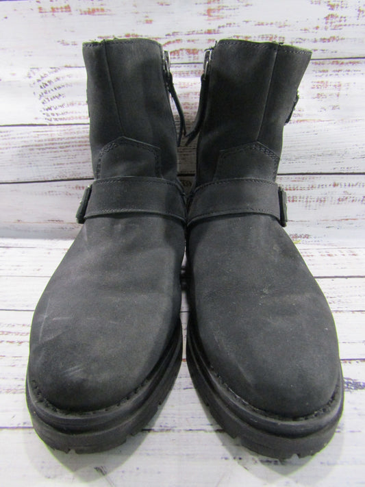 Toms Ionie Women's Black Suede Moto Boots Size 6