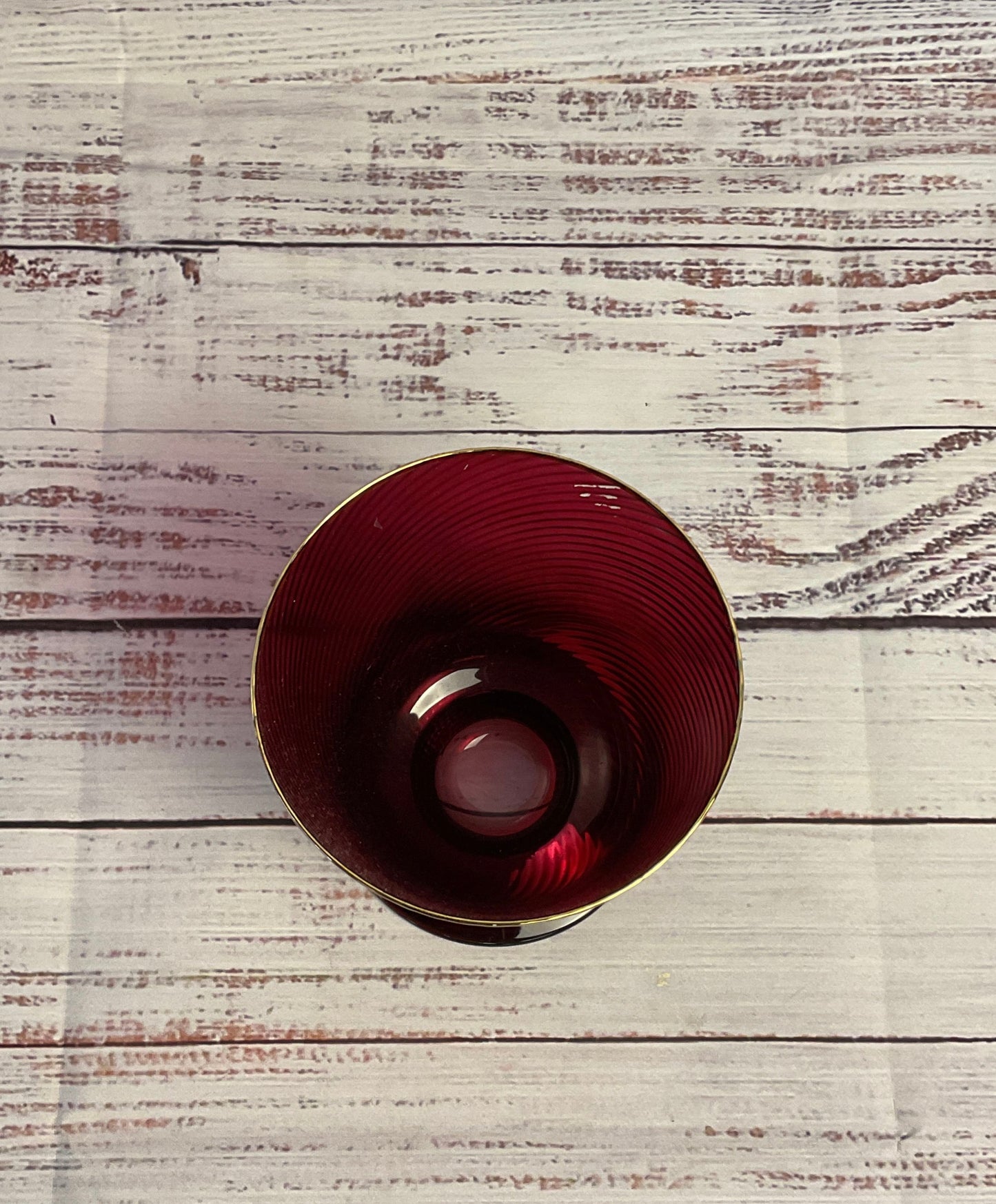 The Last Line Burgundy Mouth - Blown Glass Goblet Drinkware