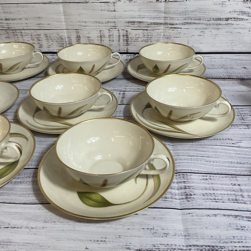 Set of 8 FRANCISCAN "Mesa" Teacups & Saucers