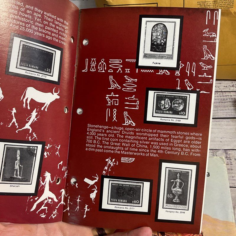 3 Vintage Stamp Collector Albums 2 Full Birds, Diamonds 1 Empty Masterworks