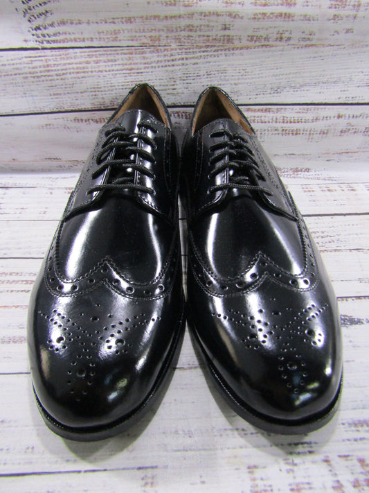 Florsheim Brookside Men's Black Leather Wingtip Oxfords Size 7.5 11231-001