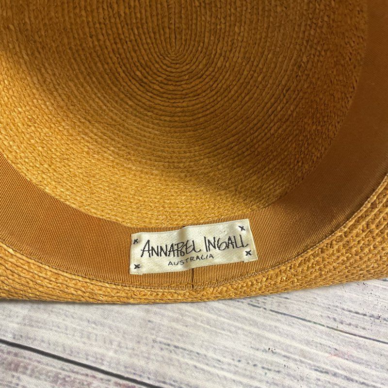 Annabell Ingall Australia Handmade Woven Straw Sun Hat - Size OS