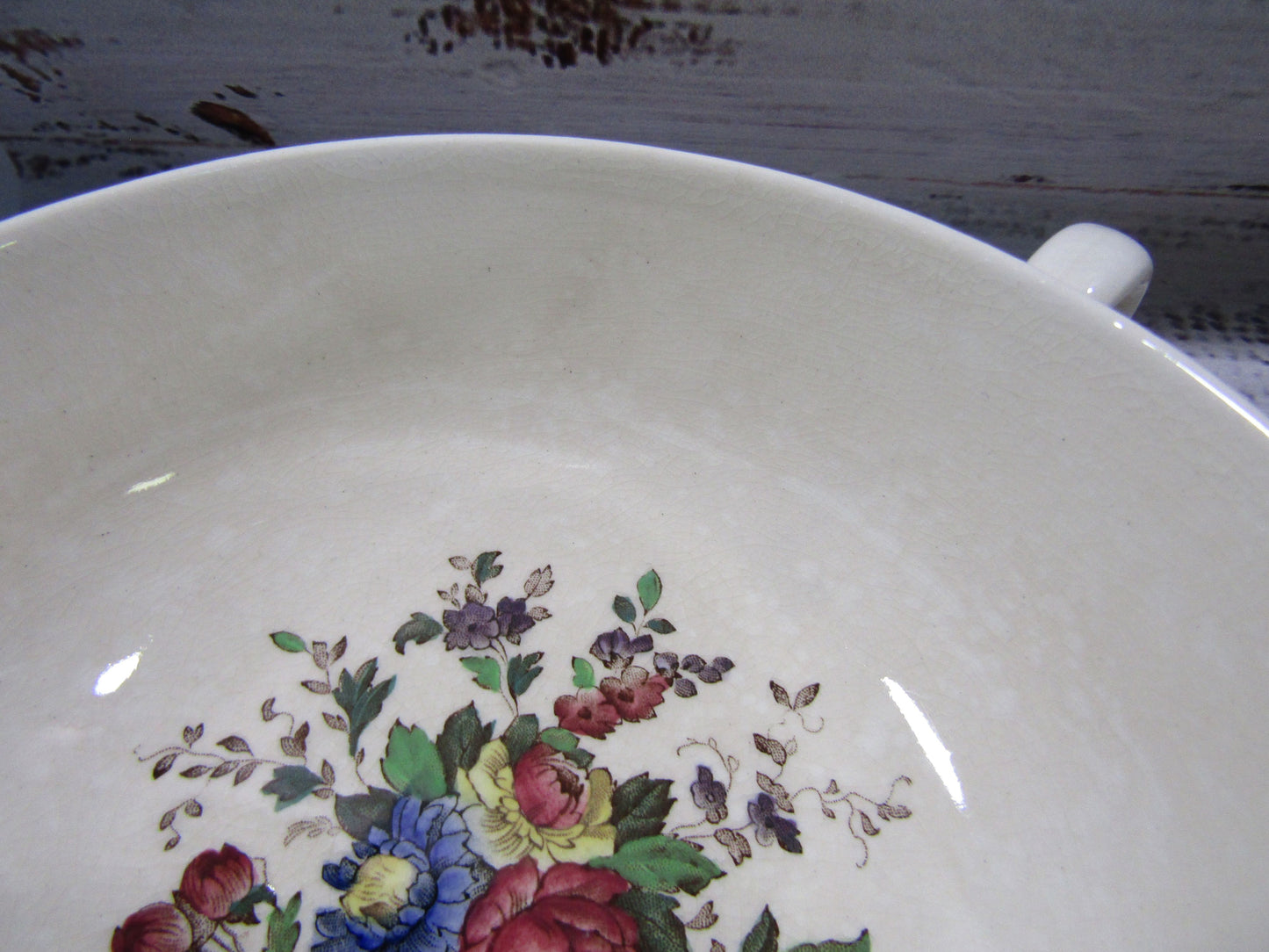Wedgwood Conway Floral Cream Soup Bowl Made in England Set of 10