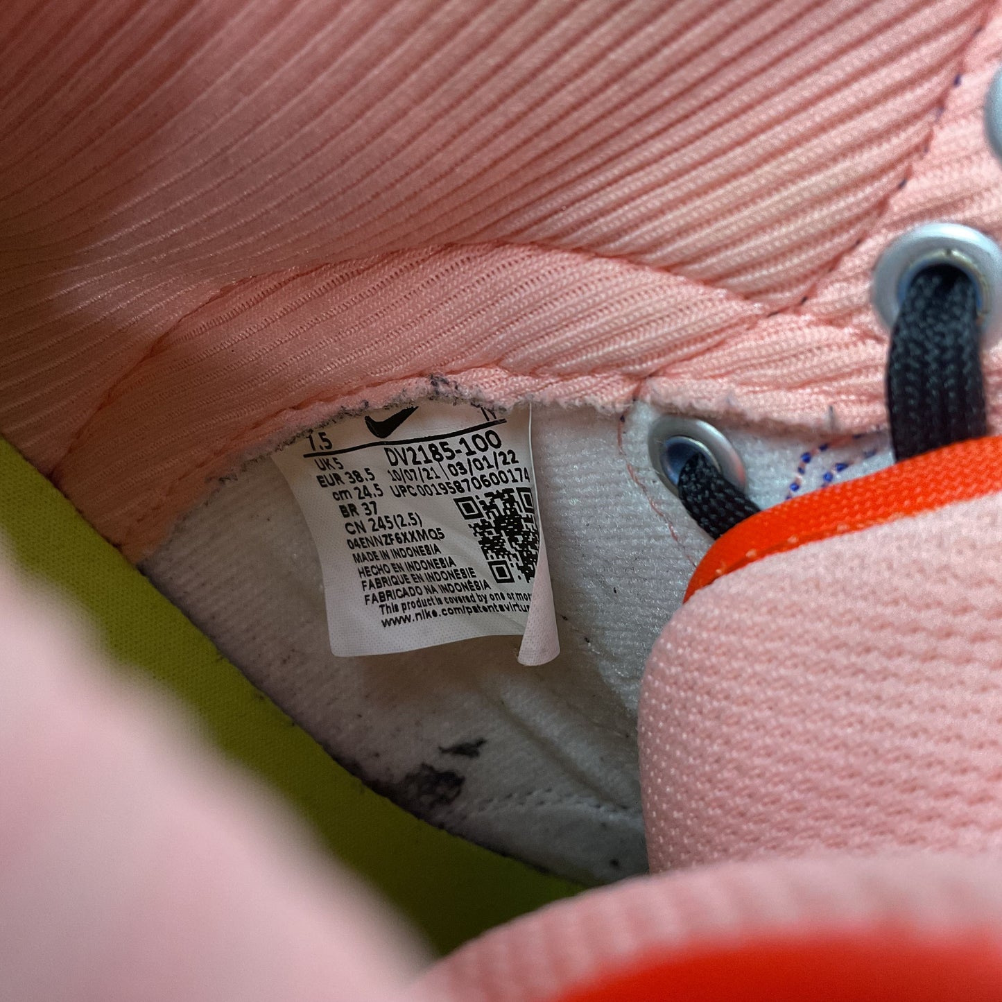 Nike Dunk High Blue Satin Sneaker Shoe Women 7.5 DV2185-100