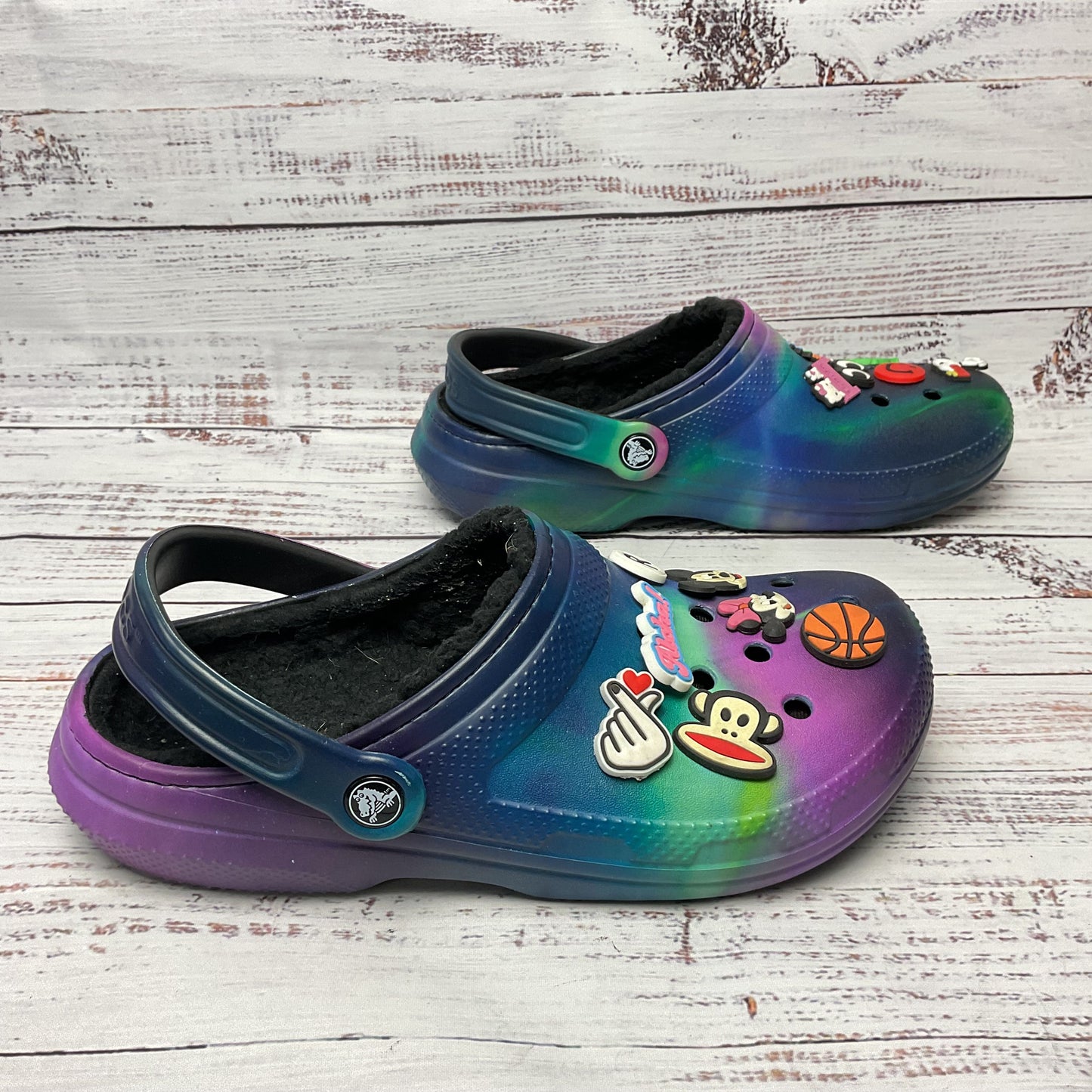 Crocs Galaxy Multi Colored Lined Shoe Slip On Unisex Adults 6M 8W