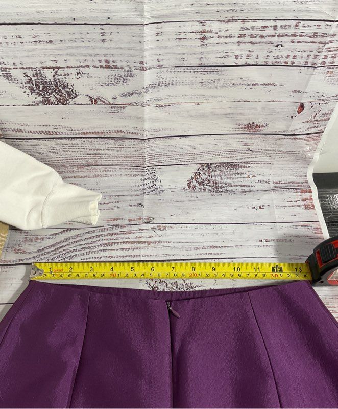 Women's Salvatore Ferragamo Purple WOOL Blend Skirt Size 40 EU/ 9-9.5 US