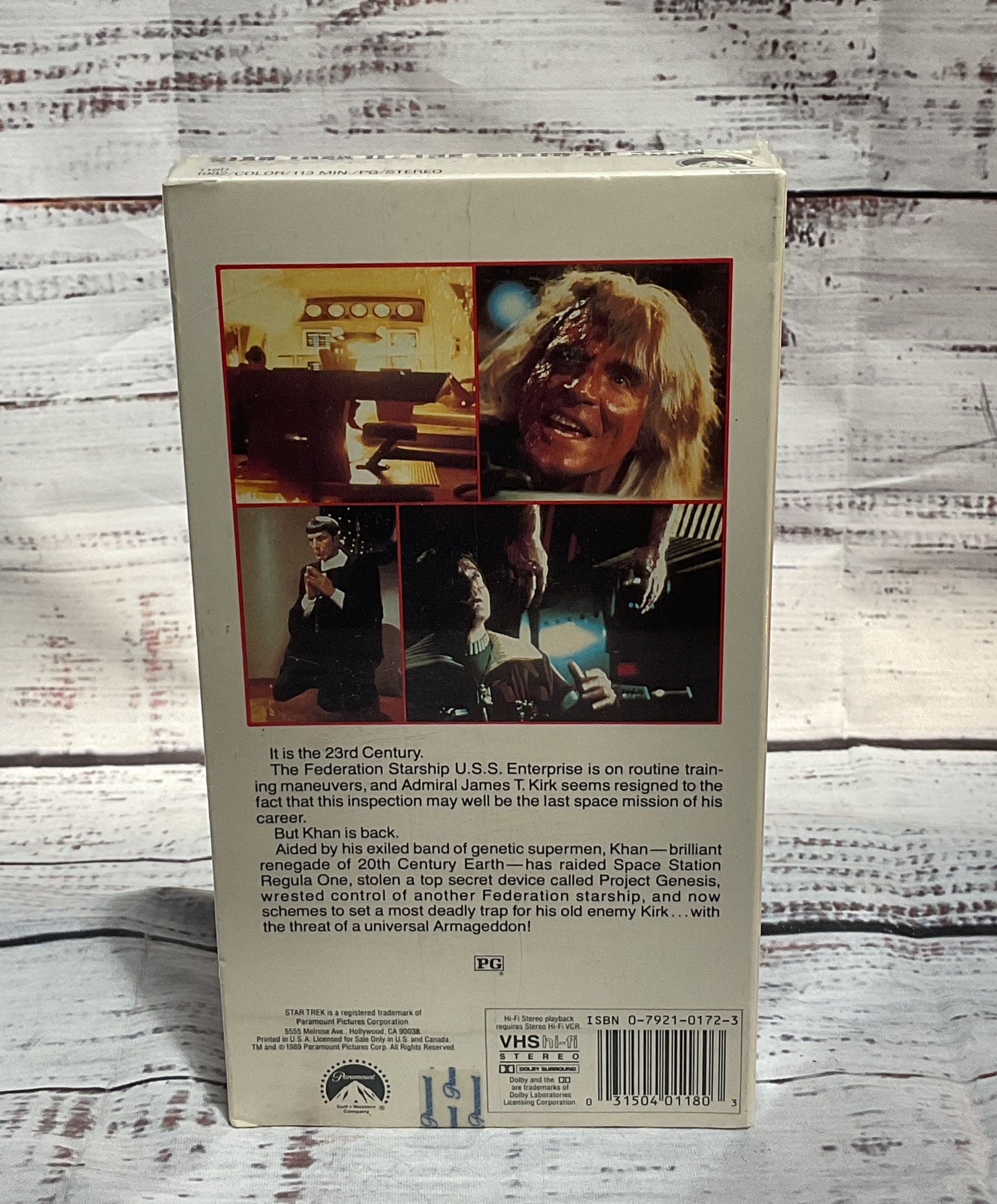 Star Trek II The Wrath of Khan New Sealed VHS