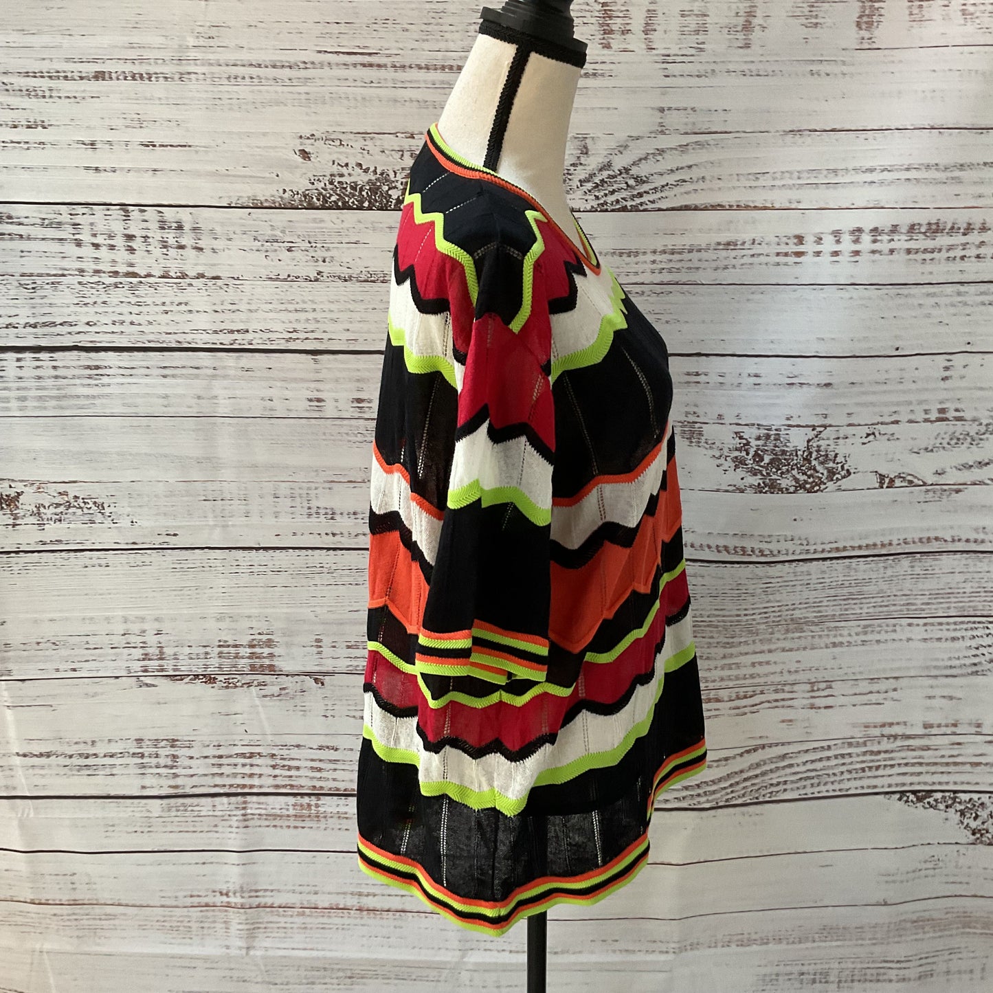 Missoni Multicolor Zig Zag Stripe Knit Sweater - Size 6US IT42