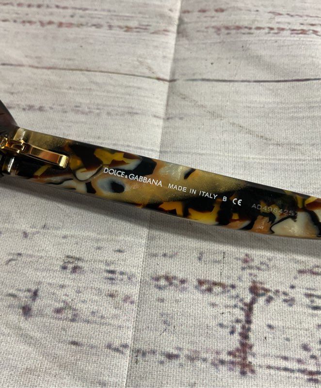 Dolce & Gabbana Eyeglasses DG 3063 861 Brown/Gold Marbled Italy Frames Only
