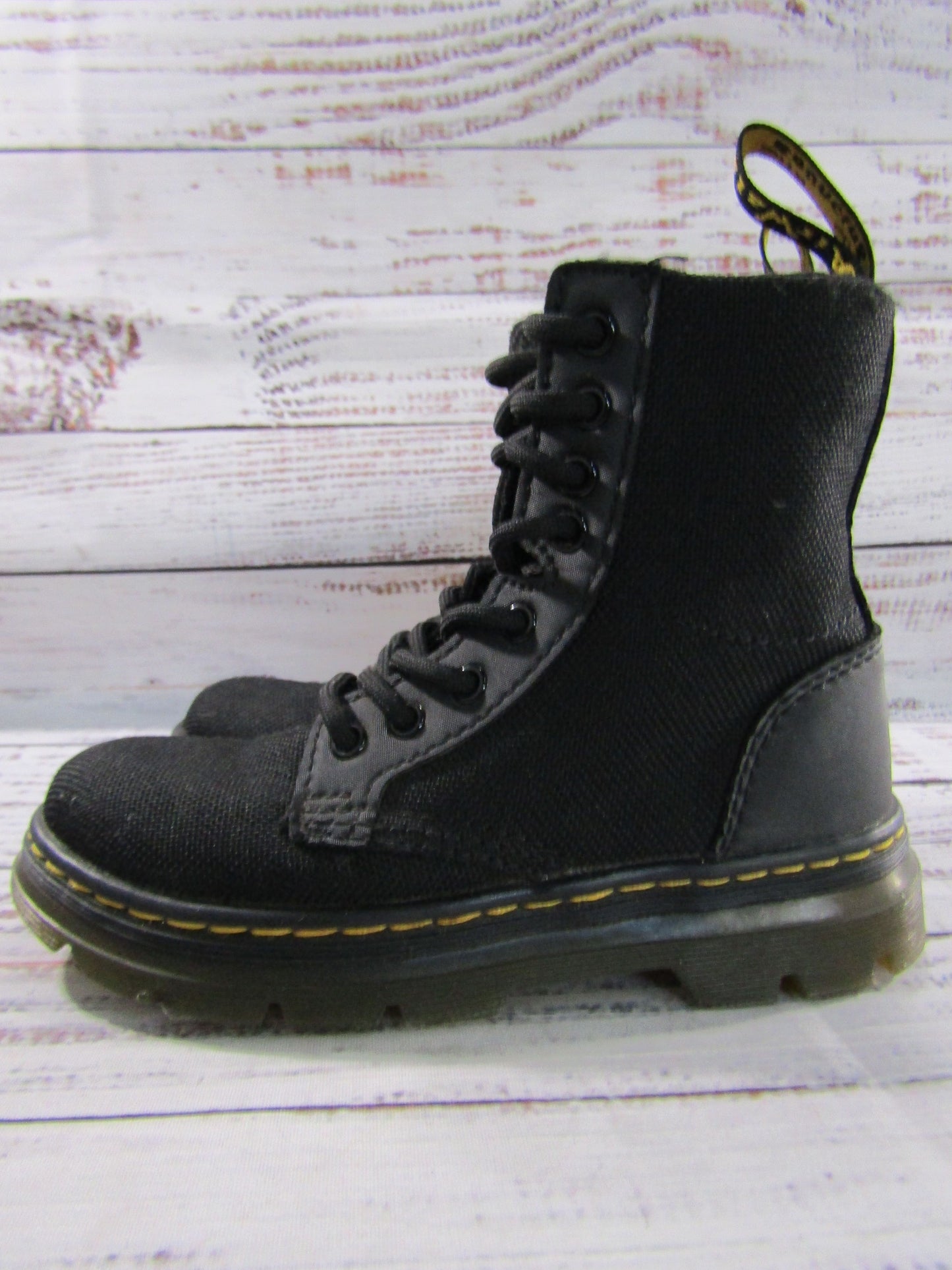 Dr. Martens Combcs Boy's Black Zip Boots Size 11 Junior