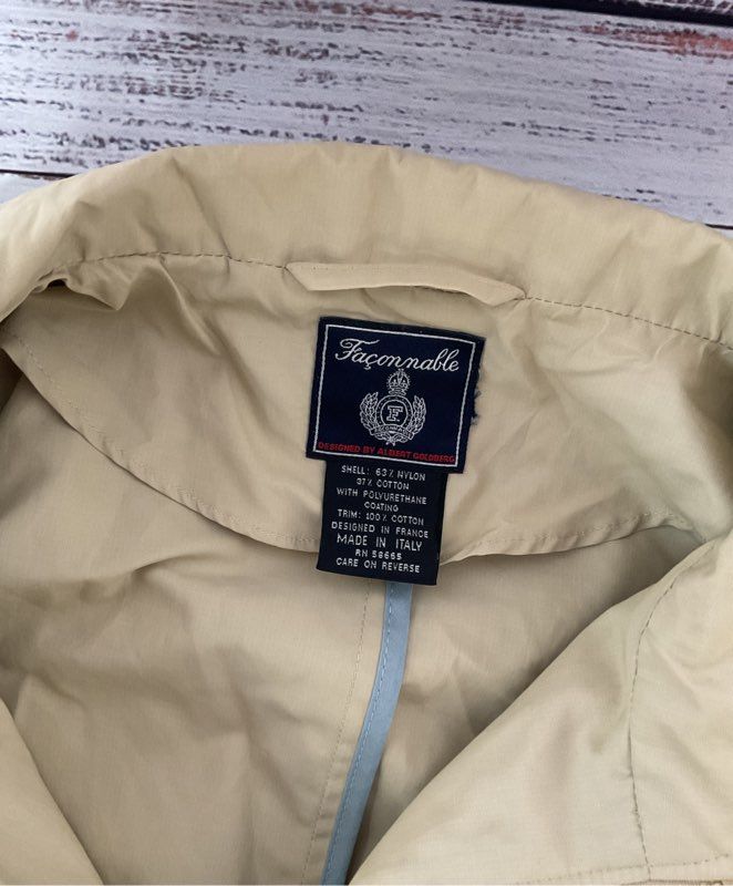 Women's Faconnable Khaki Nylon Vest Size XL