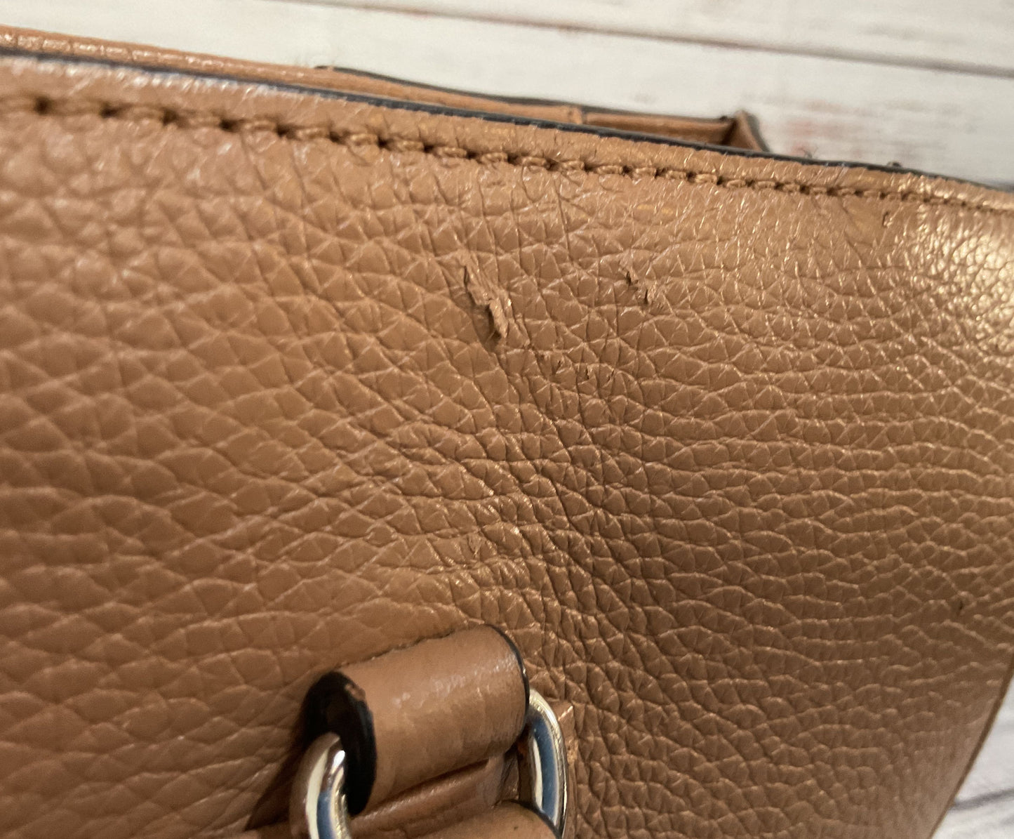 Rebecca Minkoff Regan Always One Side Women's Brown Leather Tote Shoulder Bag