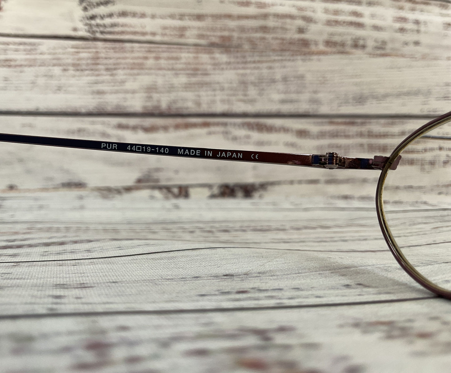 Vintage Modo Brownish Purple Oval Metal Eyeglasses Frame Made in Japan
