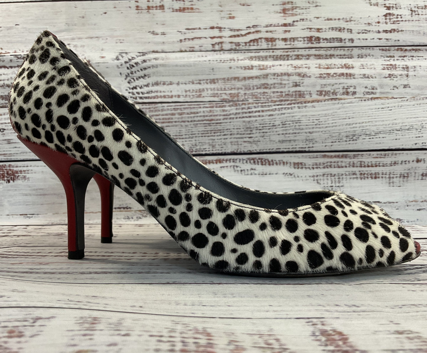 Donald J. Pliner Parr Women's Leopard Print Calf Hair Pumps Made in Italy