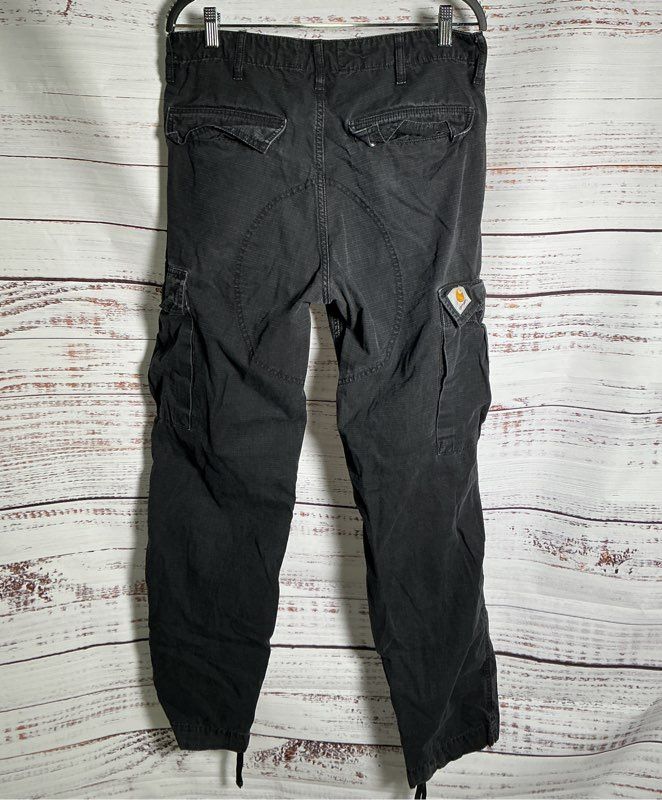 Men's Carhartt Black Cargo Pants Size 32 x 32