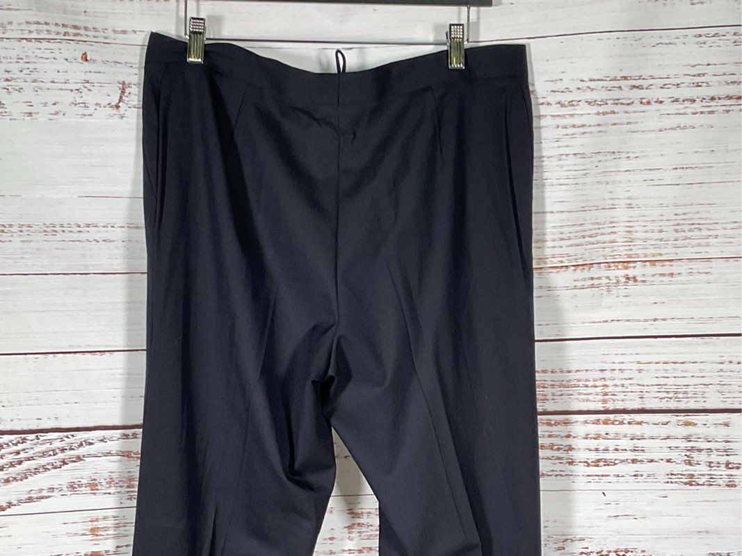 JIL SANDER Women's Navy Blue Wool Lightweight Dress Pants- SZ 44